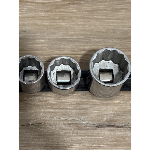 Craftsman Sockets Set Of 10 / Metric / 1/2” Drive With Organizer Made In USA - Picture 6 of 13